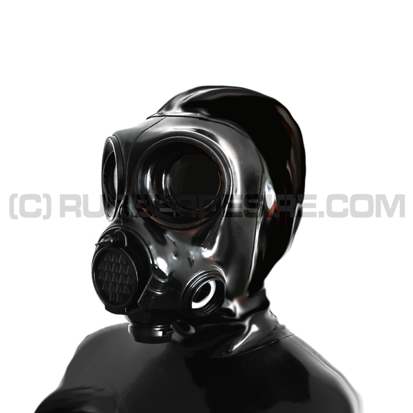 Deluxe Gasmaskenzipperhaube HR-OM mit Sprechmembran - Modell OM90-CM-7-M - sofort lieferbar in Größe S